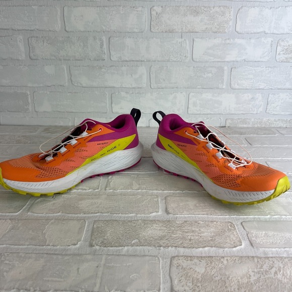 Salomon Sense Ride 5 Women's 7 Trail Running Shoes Orange Pink Birds of Paradise - Picture 10 of 13